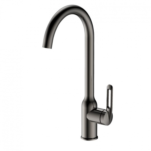 Смеситель для кухни Haiba HB40830-3 оружейная сталь