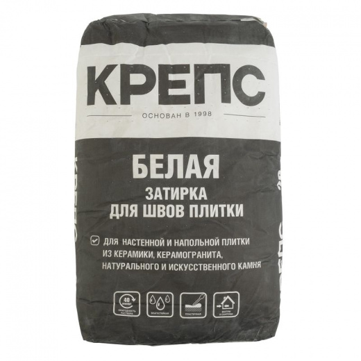 Затирка Крепс белая 20 кг
