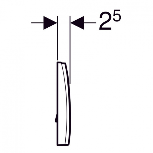 Клавиша смыва Geberit Delta 11 (115.120.11.1)