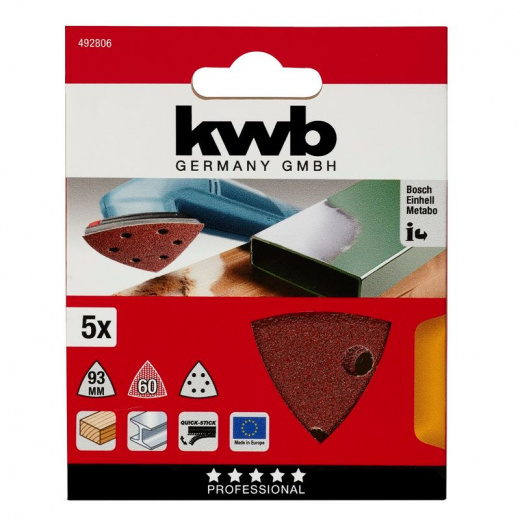 Лист шлифовальный для МФУ KWB Delta К60 5шт