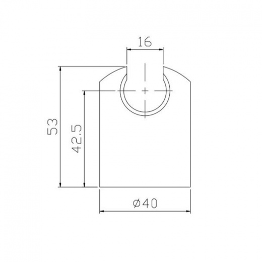 Держатель для душевой лейки неповоротный JD-B10 Janedo