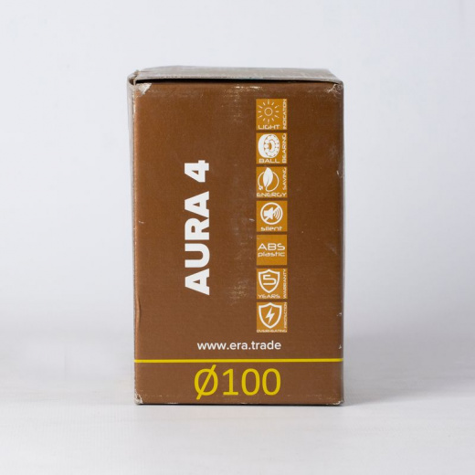 Вентилятор вытяжной D100 35 дБ 97 м³/ч с обратным клапаном AURAMAX 4 белый