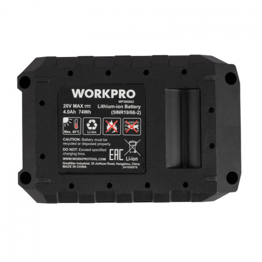 Аккумулятор Workpro WP395002 20В 4 Ач