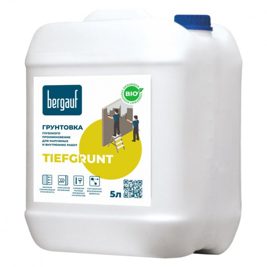 Грунтовка Bergauf Tiefgrunt глубокого проникновения, 5 л