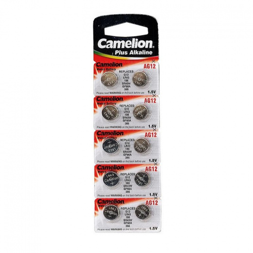 Батарейки G12 (LR43) для часов CAMELION