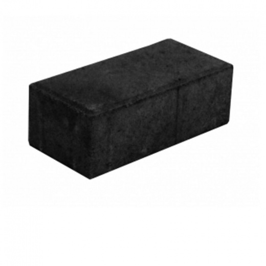 Брусчатка кирпичик черный 200x100x60 мм