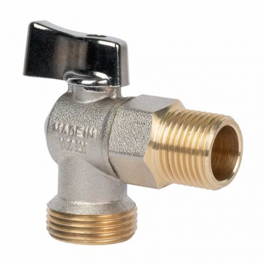 Кран шаровый угловой Itap для подключения сантехприборов НР 1/2"х3/4"