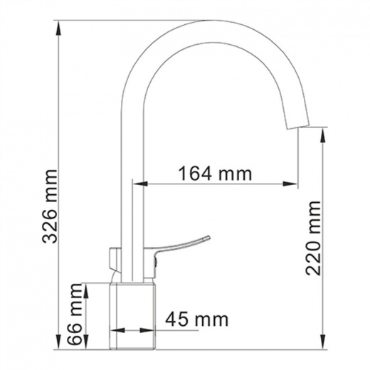 Смеситель для кухни WasserKraft Aller 1067WHITE