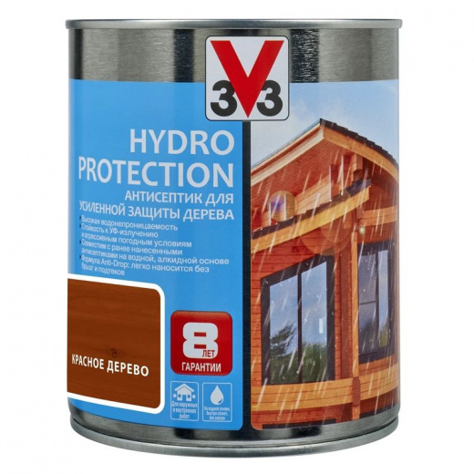 Антисептик для дерева Hydro Protection Красное дерево, 0,9л