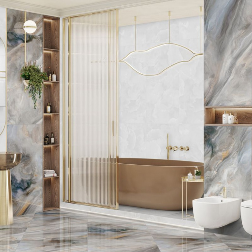 Керамогранит Illusion Smoky 600х1200х7 мм синий суперполированный LCM