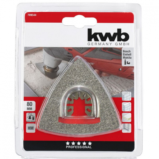 Полотно-рашпиль треугольный твердосплавный для МФУ KWB 80мм