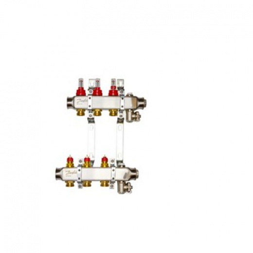 Комплект коллекторов с расходомерами и кронштейнами, 1" SSM-3F 3/4" Danfoss 088U0953
