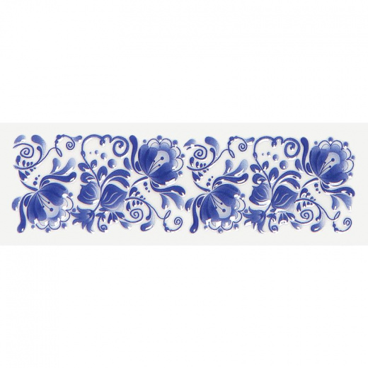 Декор 100х300мм Metro Gzhel decor 02 Gracia Ceramica