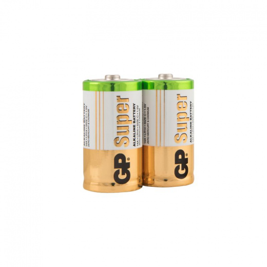 Батарейки алкалиновые GP Super Alkaline 14А типоразмера C - 2 шт. в пленке
