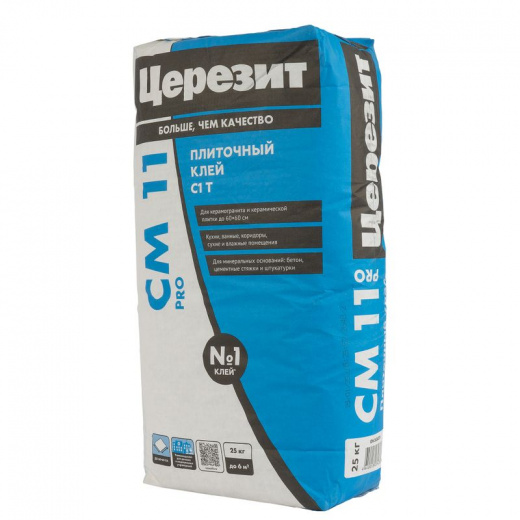 Клей для плитки Церезит CM 11 PRO С1T 25 кг
