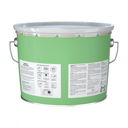 Антисептик кроющий для деревянных фасадов Tikkurila vinha classic белый полуматовый 9л