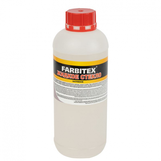 Стекло жидкое 1,3 кг Farbitex 1 л
