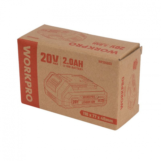 Аккумулятор Workpro WP395003 20В 2 Ач