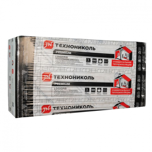 Плита теплоизоляционная ТЕХНОНИКОЛЬ LOGICPIR Ф/Ф L 1190х590х30 8 шт