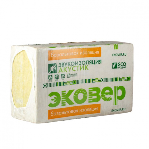 Утеплитель 1000х600х100 мм Эковер Акустик 35 кг/м³ 2,4 м²