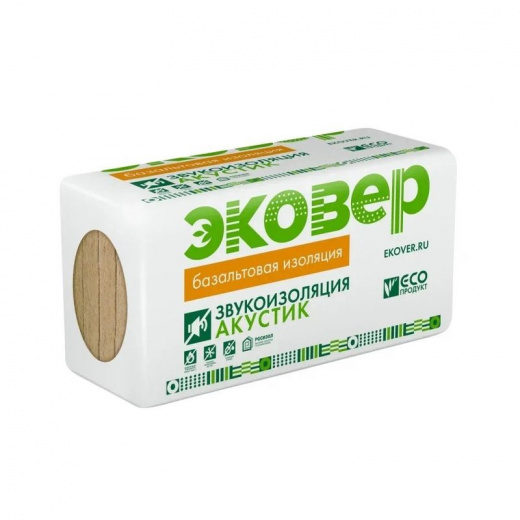 Утеплитель 1000х600х50мм Эковер Акустик 35кг/м³ 7,2м²