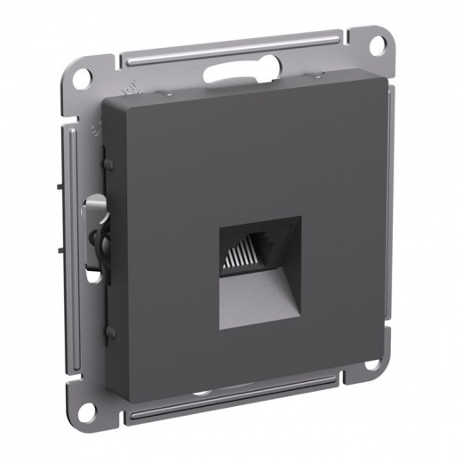 Механизм розетки компьютерная RJ45 5E AtlasDesign базальт IP20 Systeme Electric