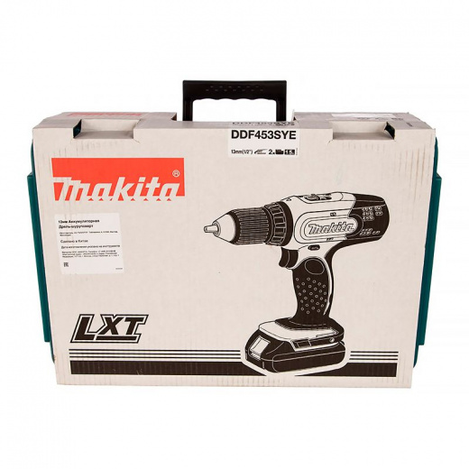 Дрель-шуруповерт Makita DDF453SYE 18В 2х1,5 Ач
