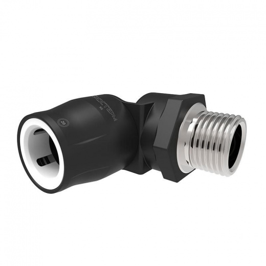 Угольник Push-fit переходной 16х1/2" НР Ростерм