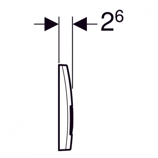Клавиша смыва Geberit Delta 51 (115.105.11.1)