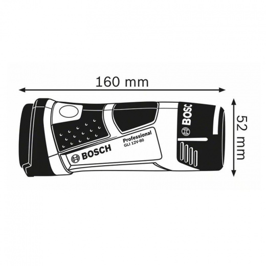 Фонарь Bosch GLI 12V-80 аккумуляторный