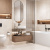 Керамогранит Charm Onyx Crema 600х1200х7 мм бежевый полированный New Trend