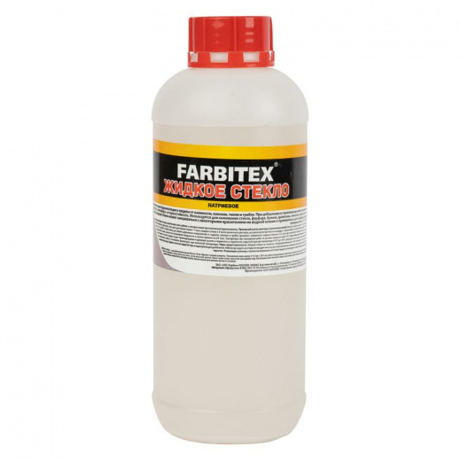 Стекло жидкое 1,3 кг Farbitex 1 л