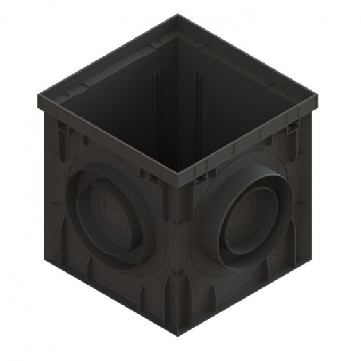 Дождеприемник пластиковый PolyMax Basic 300х300х300 мм, 8370-М черный