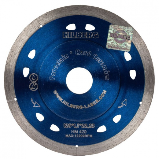 Диск алмазный Hilberg Extra Thin 125x1,1x8x22,23 мм