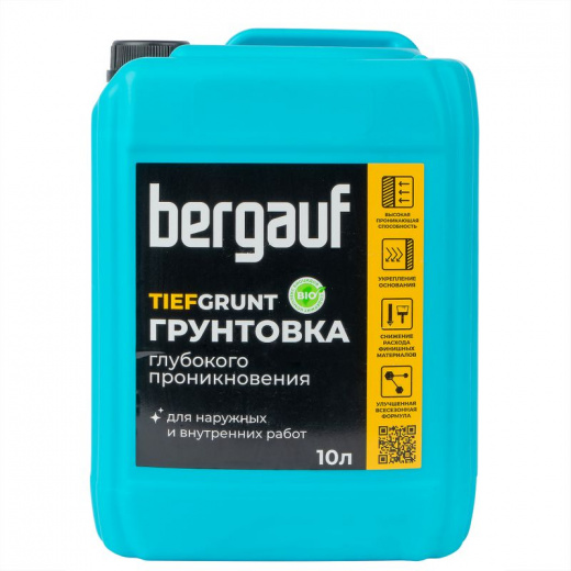 Грунтовка Bergauf TiefGrunt глубокого проникновения, 10 л
