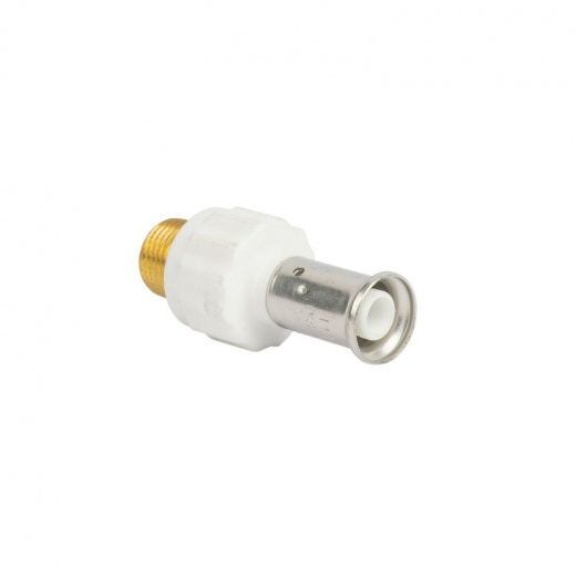 МП-Пресс Муфта Henco НР 16х1/2" белая PVDF