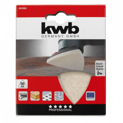 Лист полировальный для МФУ KWB Quick-stick 96мм