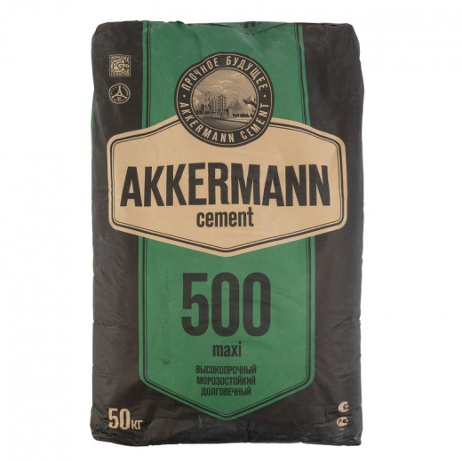 Цемент ЦЕМ II/А-И 42,5Н (ПЦ-500 Д20) AKKERMANN maxi 50 кг