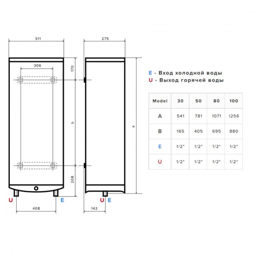 Водонагреватель накопительный Ariston PRO ABSE VLS INOX PW100 100 л