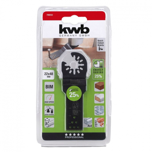 Полотно пильное по металлу для МФУ KWB Energy Saving 22мм