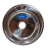 Мойка круг d 51 (0,6) вып 3 1/2 MIXLINE (глуб чаши 17см) с сифоном