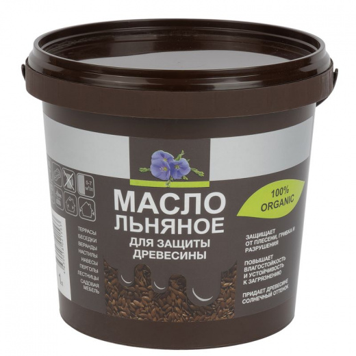 Масло льняное для защиты древесины 1л