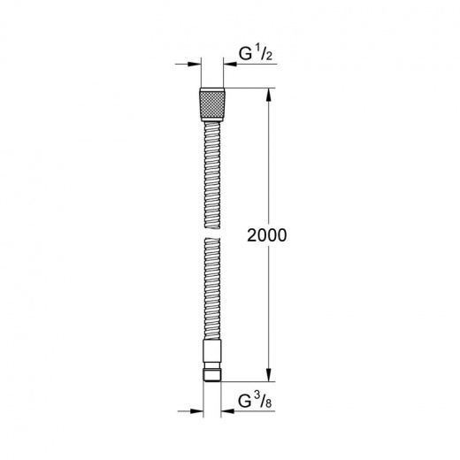 Душевой шланг Grohe Relexaflex 200 см 28158000