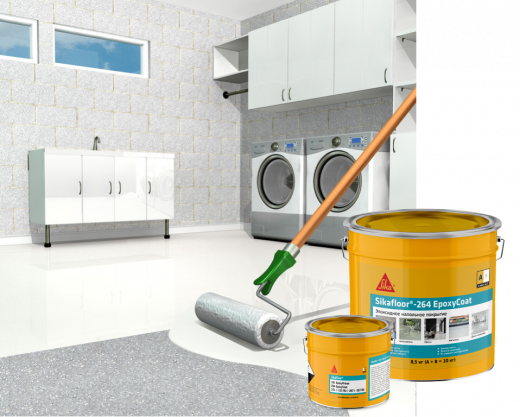 Цветной эпоксидный состав для пола Sikafloor®-264 EpoxyCoat
