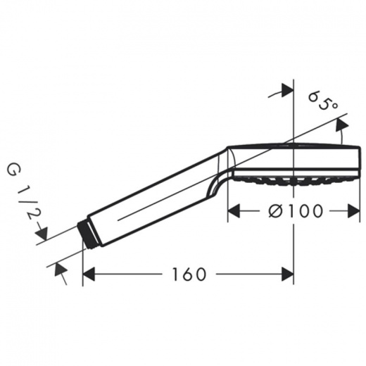 Душевая лейка Hansgrohe Crometta 1jet 26331400