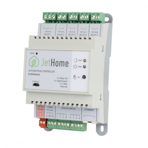 Контроллер на DIN-рейку JetHome JetHub E1 PD76-R5-AC (v2)