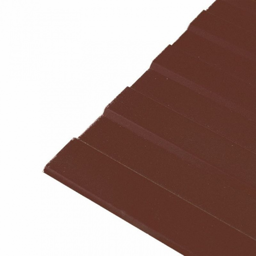 Профнастил Н-20 1150x2000 (ПЭ-RAL 8017-0,45мм) коричневый шоколад