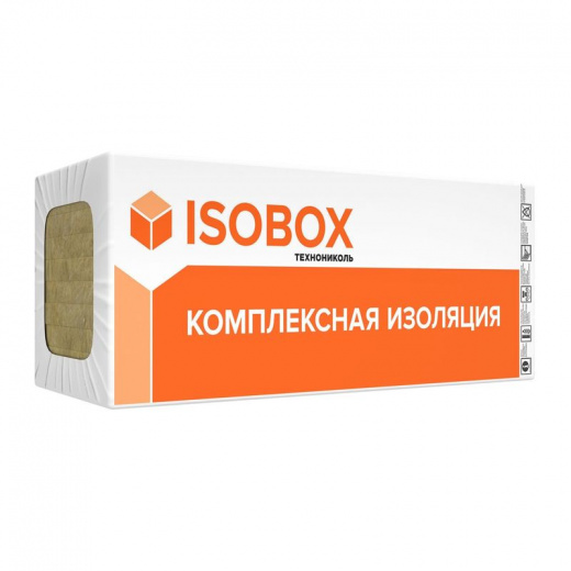 Утеплитель 1200х600х50мм Изобокс Экстралайт 33кг/м³ 8,6м²