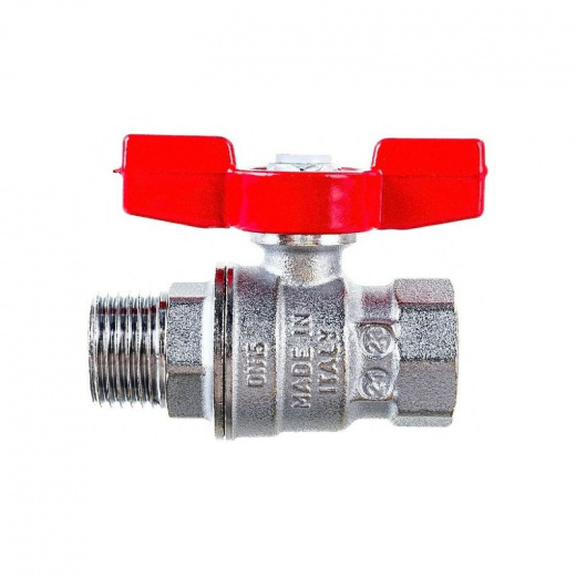 Кран шаровой Giacomin 3/4" ВР-НР бабочка
