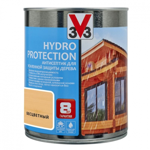 Антисептик для дерева Hydro Protection Бесцветный, 0,9л